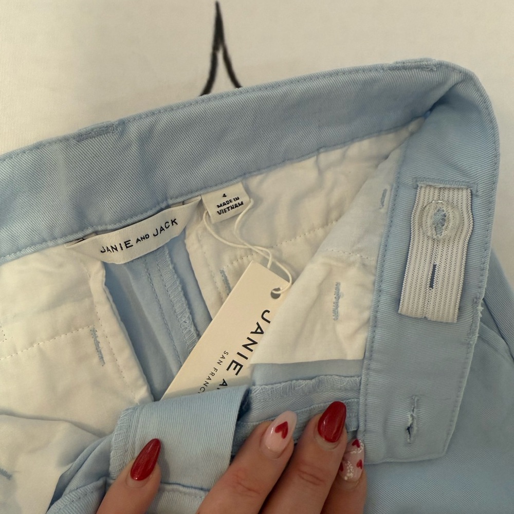 Janie and Jack Light Blue Kids Shorts - Picture 2 of 5